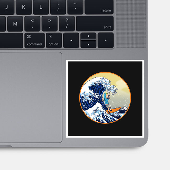 The Great Cornholio Off Kanagawa-none glossy sticker-Boggs Nicolas