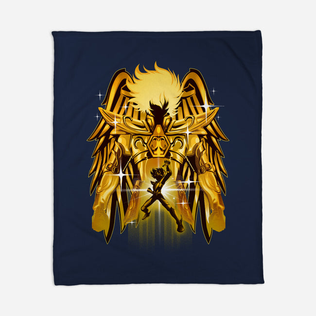 Pegasus Gold-none fleece blanket-hypertwenty