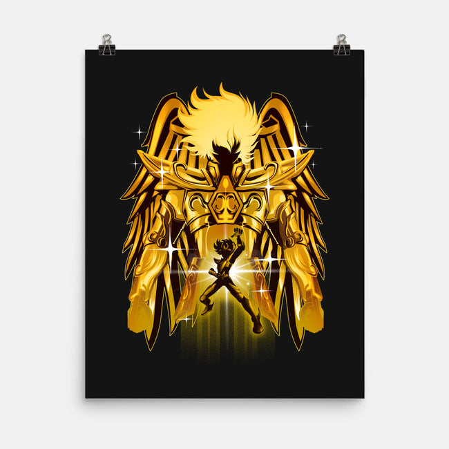 Pegasus Gold-none matte poster-hypertwenty