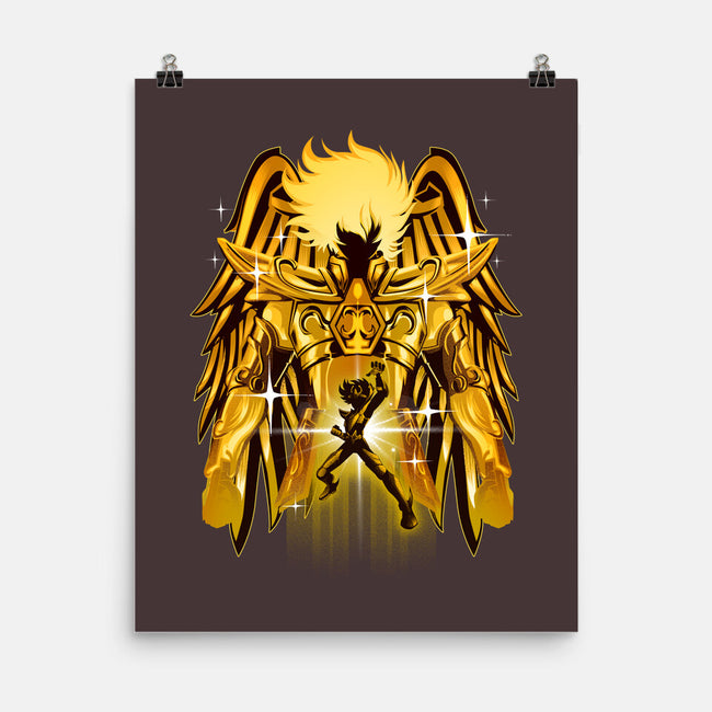 Pegasus Gold-none matte poster-hypertwenty