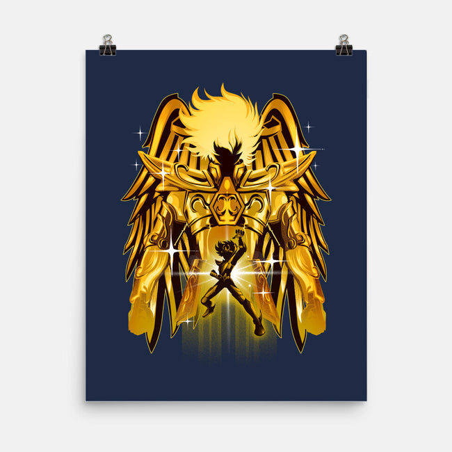 Pegasus Gold-none matte poster-hypertwenty