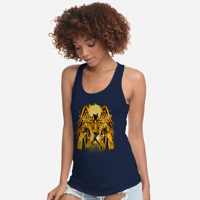 Pegasus Gold-womens racerback tank-hypertwenty