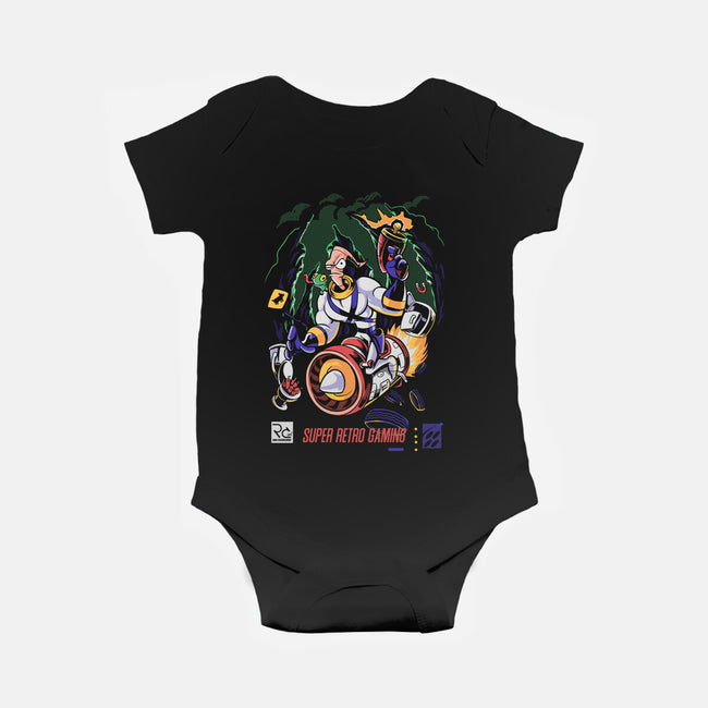 Space Worm Hunter-baby basic onesie-Nihon Bunka