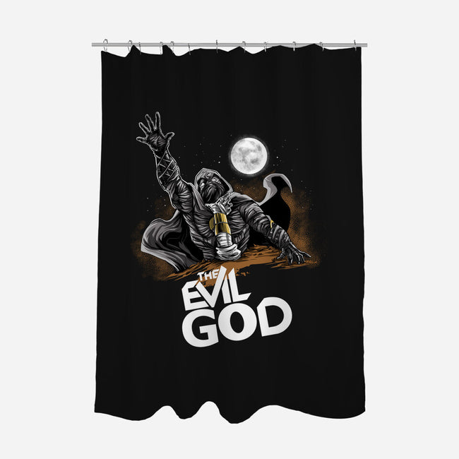 The Evil God-none polyester shower curtain-zascanauta