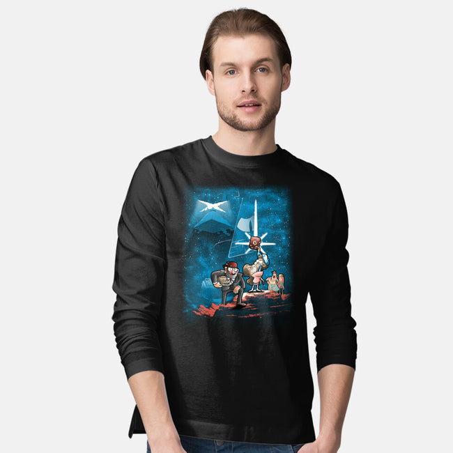 Gravity Wars-mens long sleeved tee-trheewood