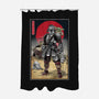 Lone Ronin And Cub-none polyester shower curtain-DrMonekers