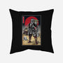 Lone Ronin And Cub-none removable cover throw pillow-DrMonekers