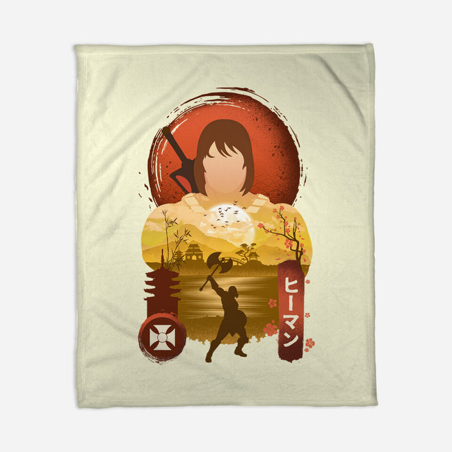 He-Man Ukiyo-none fleece blanket-hirolabs