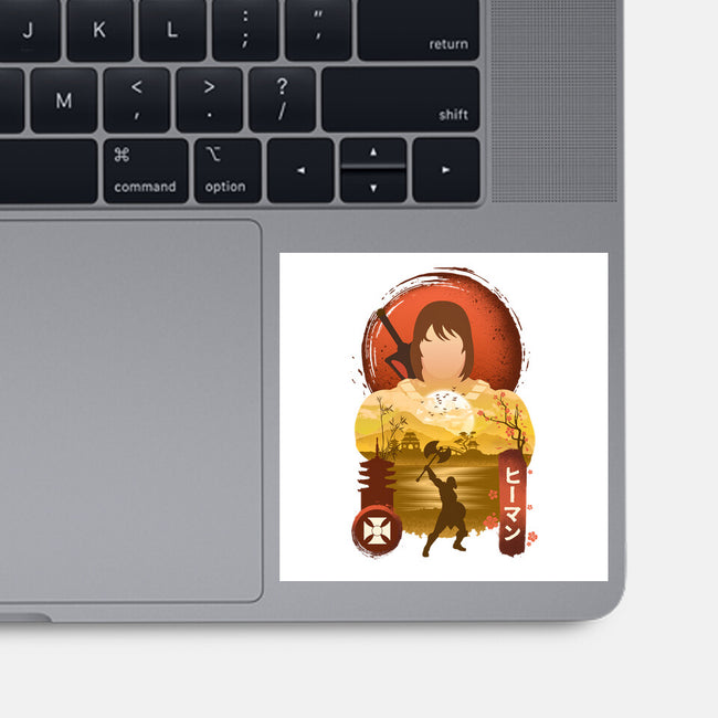 He-Man Ukiyo-none glossy sticker-hirolabs
