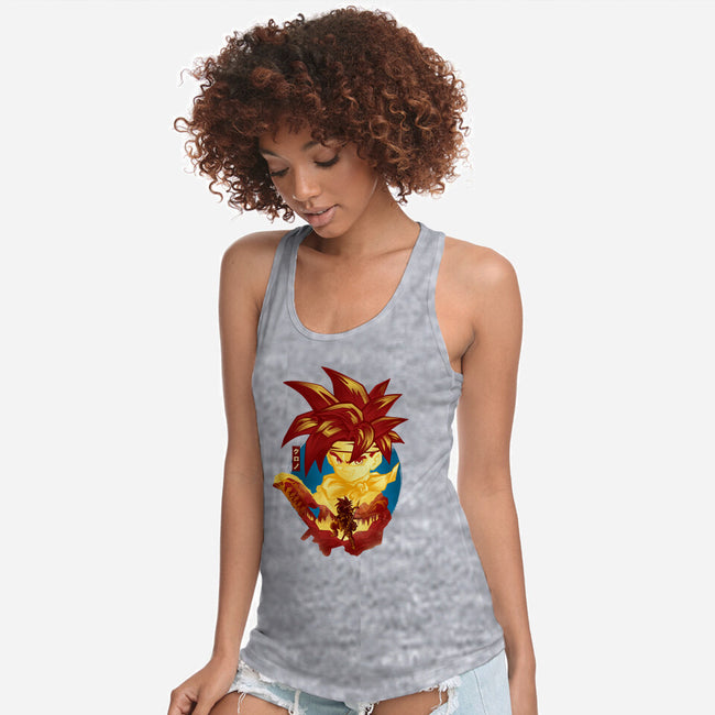 A Chrono Adventure-womens racerback tank-hypertwenty