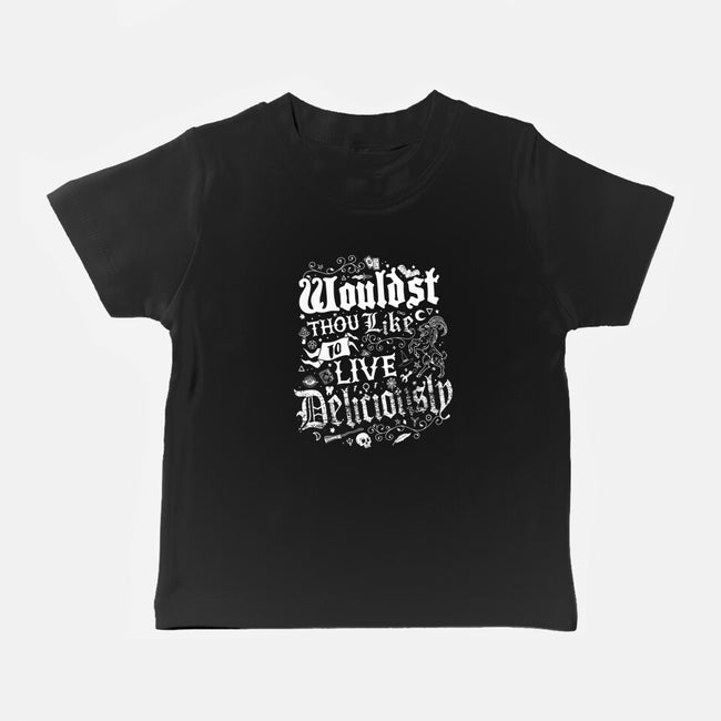 To Live Deliciously-baby basic tee-Nemons