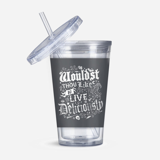 To Live Deliciously-none acrylic tumbler drinkware-Nemons