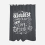 To Live Deliciously-none polyester shower curtain-Nemons