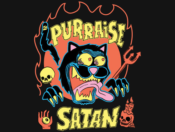 Black Cat Purraise Satan