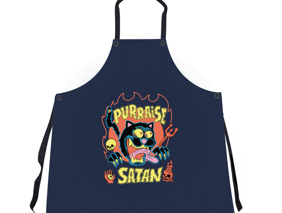 Black Cat Purraise Satan