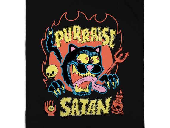 Black Cat Purraise Satan