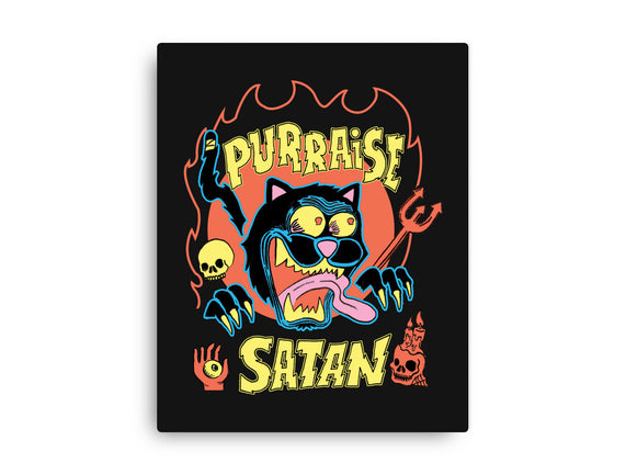 Black Cat Purraise Satan