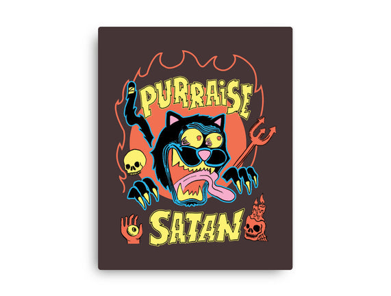 Black Cat Purraise Satan