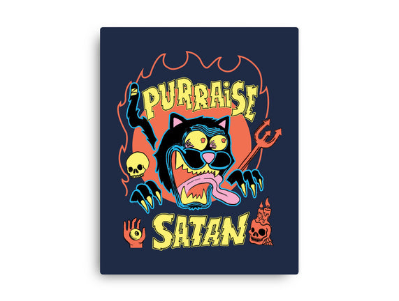 Black Cat Purraise Satan