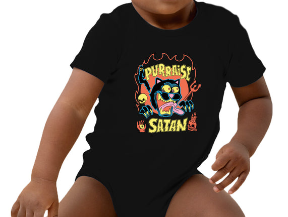 Black Cat Purraise Satan