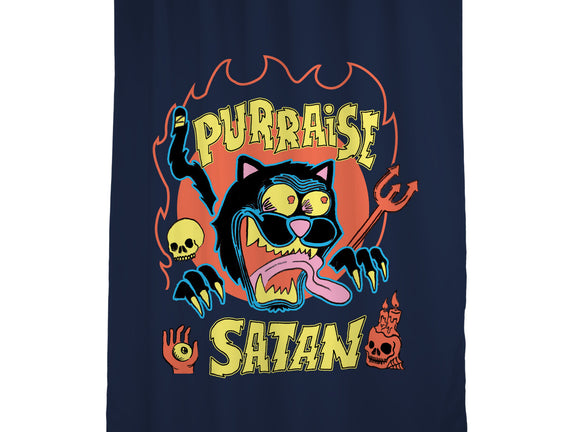 Black Cat Purraise Satan
