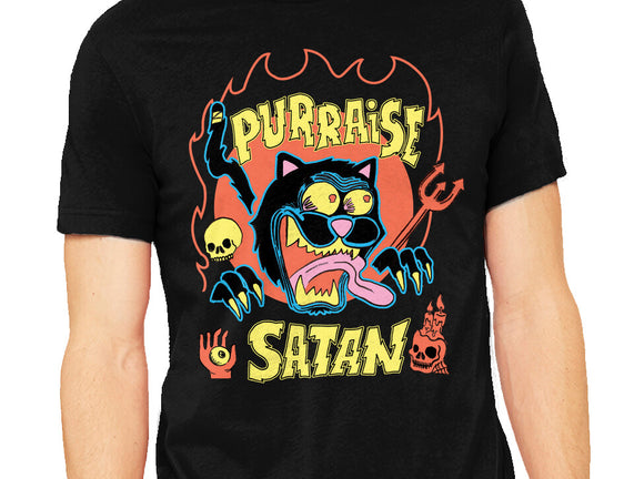 Black Cat Purraise Satan