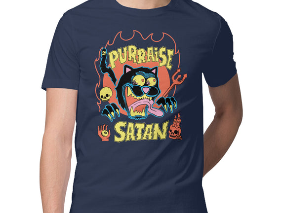 Black Cat Purraise Satan