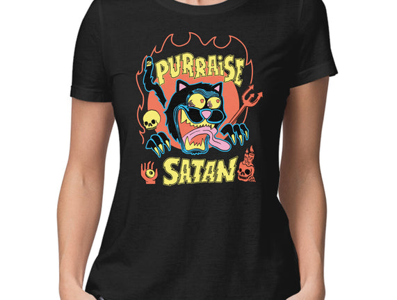 Black Cat Purraise Satan