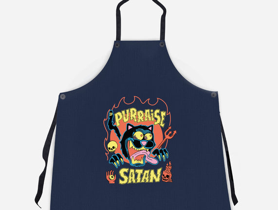 Black Cat Purraise Satan