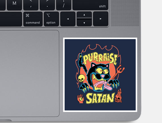 Black Cat Purraise Satan
