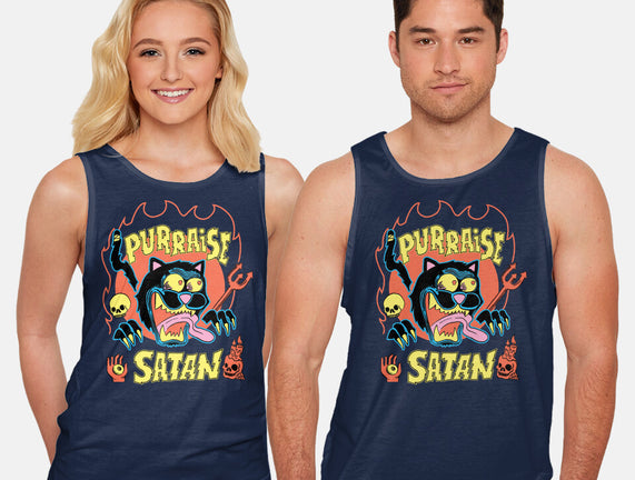 Black Cat Purraise Satan