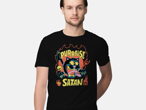 Black Cat Purraise Satan