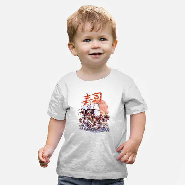 Sushi Boat-baby basic tee-fanfabio