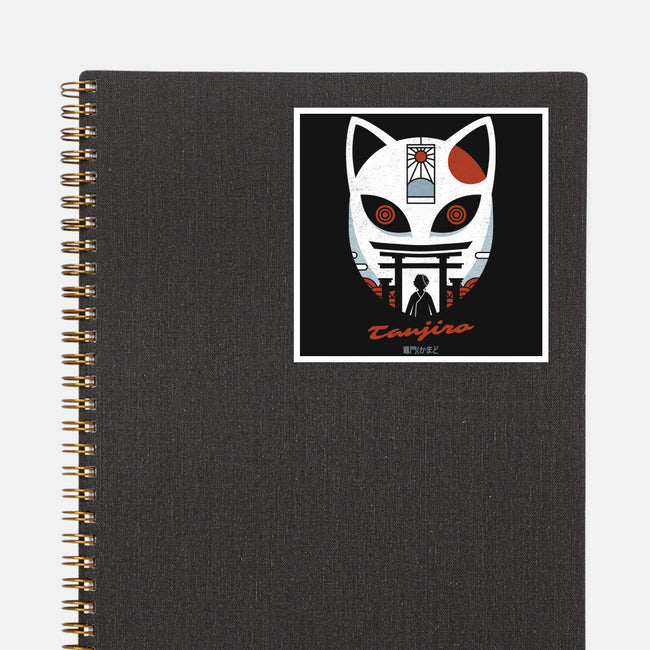 Mask Of Tanjiro-none glossy sticker-Logozaste