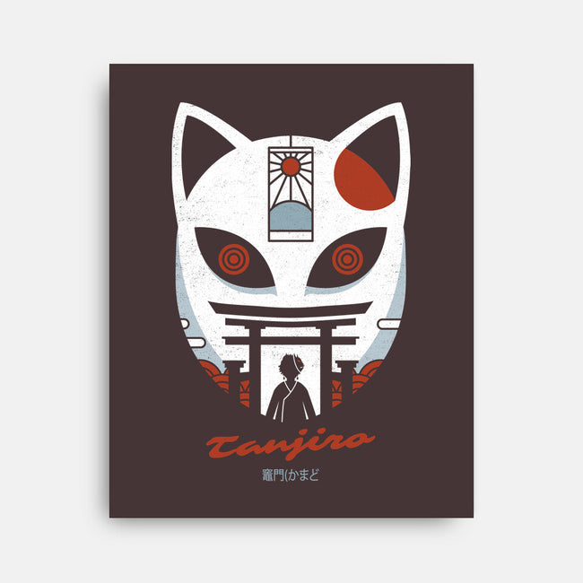 Mask Of Tanjiro-none stretched canvas-Logozaste