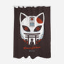 Mask Of Tanjiro-none polyester shower curtain-Logozaste