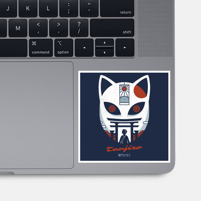 Mask Of Tanjiro-none glossy sticker-Logozaste