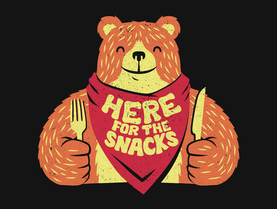 Here For The Snacks Bear