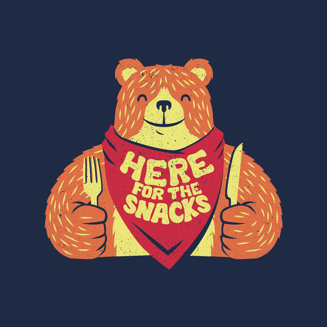 Here For The Snacks Bear-youth basic tee-tobefonseca