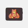 Here For The Snacks Bear-none zippered laptop sleeve-tobefonseca