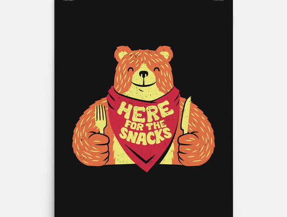 Here For The Snacks Bear