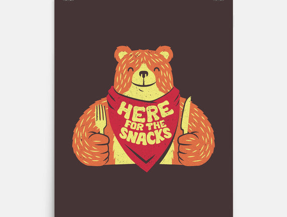 Here For The Snacks Bear