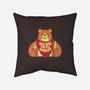 Here For The Snacks Bear-none removable cover throw pillow-tobefonseca