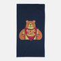 Here For The Snacks Bear-none beach towel-tobefonseca