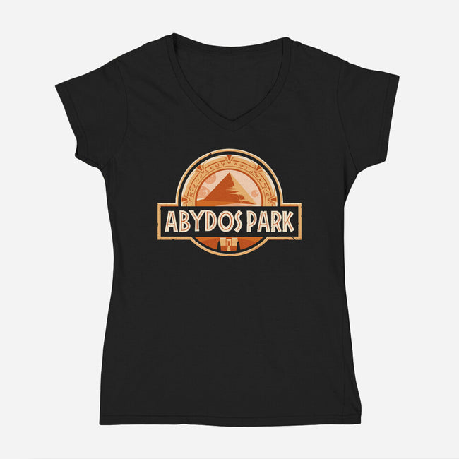 Abydos Park-womens v-neck tee-daobiwan