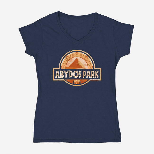 Abydos Park-womens v-neck tee-daobiwan