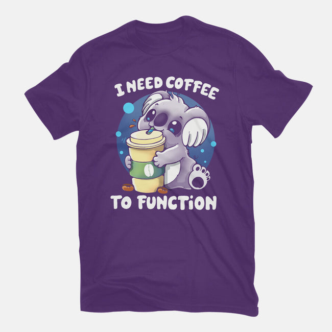 Need Coffee To Function-womens fitted tee-Vallina84