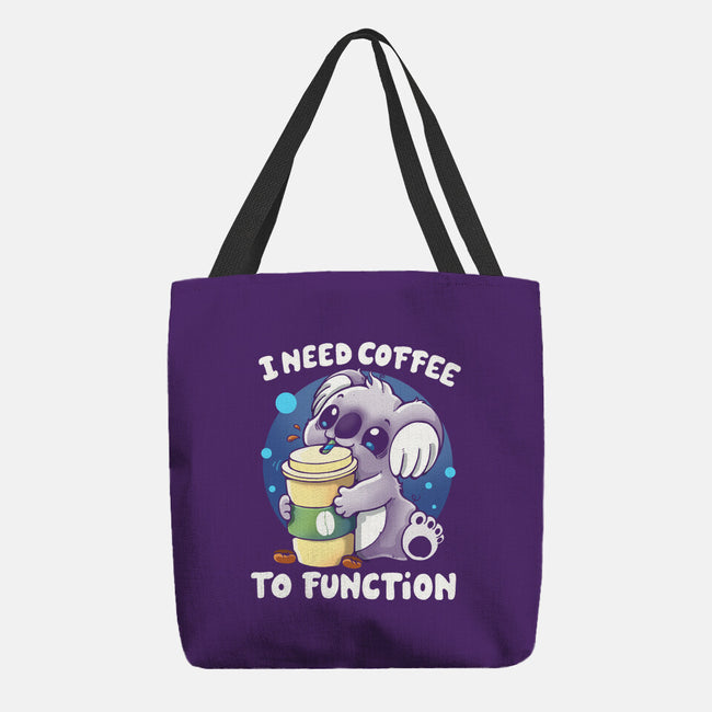 Need Coffee To Function-none basic tote bag-Vallina84