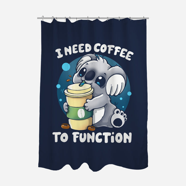 Need Coffee To Function-none polyester shower curtain-Vallina84