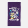 Need Coffee To Function-none beach towel-Vallina84